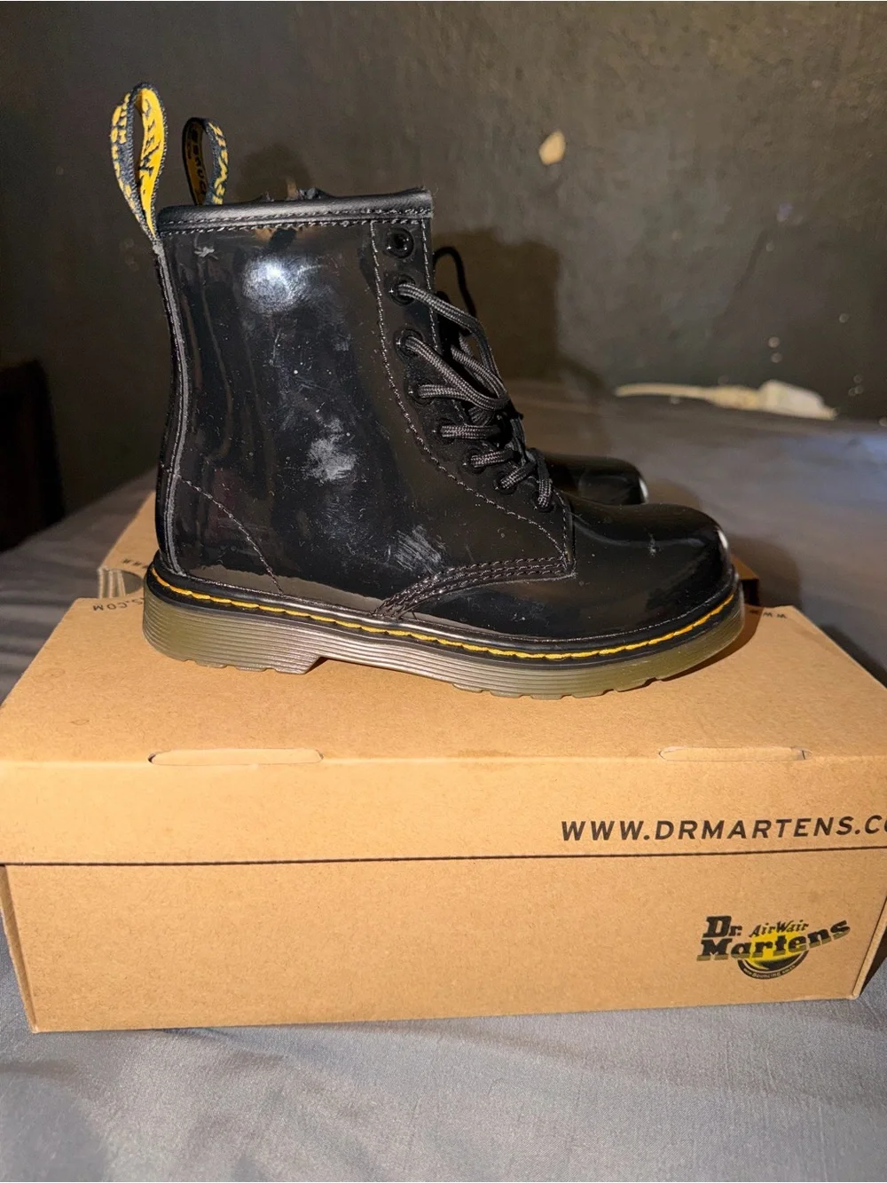 Dr. Martens glossy patent